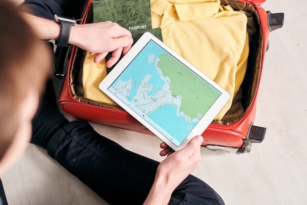 A close-up image of an airline miles award chart on a tablet, with various destinations and mileage requirements displayed. The focus is on the numbers and geographical locations to highlight the information contained in the chart.