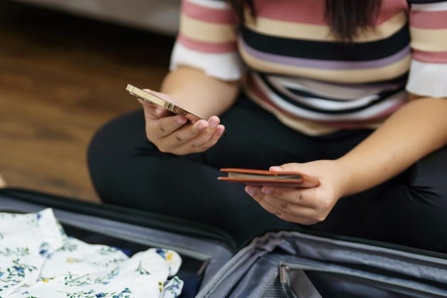 A traveler using a smartphone to track their lost luggage via an airline's app. The app's screen shows a map with a luggage icon, indicating the last known location of the bag. The traveler looks hopeful and determined, emphasizing the proactive approach to recovering lost items.