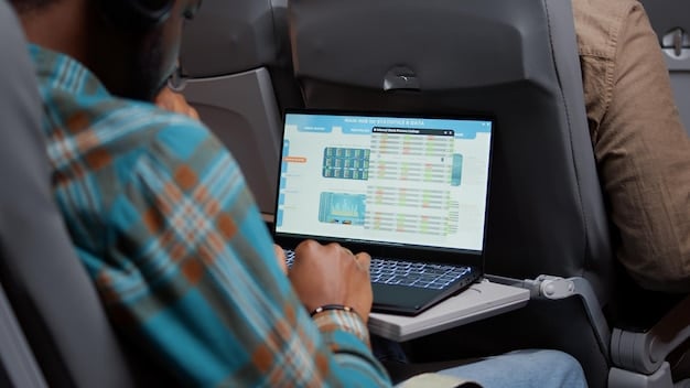 A close-up of a United MileagePlus member's account dashboard on a laptop screen, highlighting the available miles and potential destinations. The screen also shows a notification about recent changes to the award chart. The image is related to United MileagePlus Award Chart Changes: What You Need to Know Before Booking.