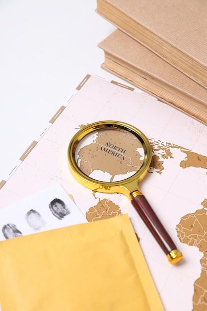 A close-up of a travel insurance policy document, highlighting fine print with a magnifying glass. This visualizes the need to scrutinize policy details to avoid unforeseen issues and financial losses related to travel insurance. The phrase Avoid These 5 Common Travel Insurance Traps That Cost Americans Thousands is subtly incorporated.