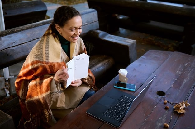 A traveler is reading a travel insurance policy document under a warm lamplight. A passport, plane tickets, and a tablet displaying travel insurance options are also visible within the scene, highlighting the importance of travel insurance.