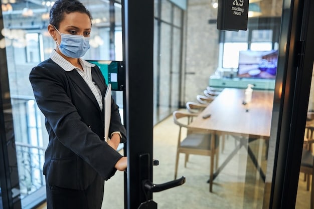A gate agent assisting passengers at the check-in counter, with a digital display showing available upgrades. The focus is on the interaction between the agent and a passenger who is casually but confidently dressed. This illustrates the moment when the 