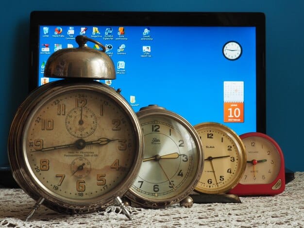 A clock showing a significantly different time than a calendar representing another country, illustrating the time difference that causes jet lag. Emphasizes the importance of 'Beat Jet Lag: Adjust Your Sleep Schedule 3 Days Before You Fly'.
