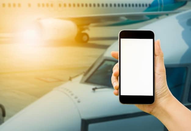 A close-up of a smartphone screen displaying an airline's mobile app with a notification about a flash sale, illustrating digital deal alerts.