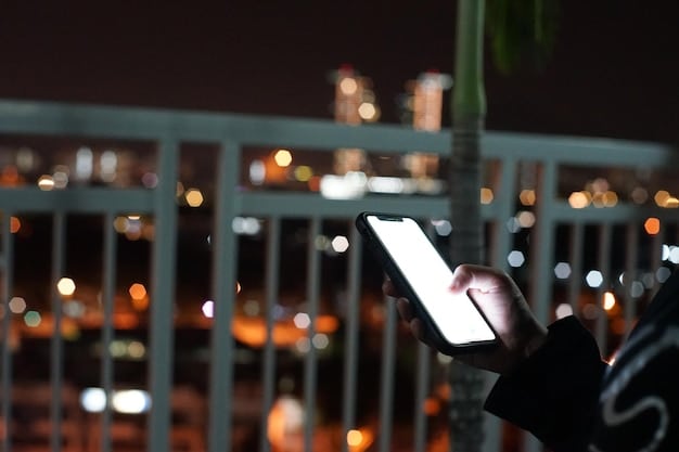 A smartphone displaying an email with a hotel loyalty program offering exclusive secret hotel discount codes. The focus is on the screen, with a blurred background suggesting a hotel lobby.