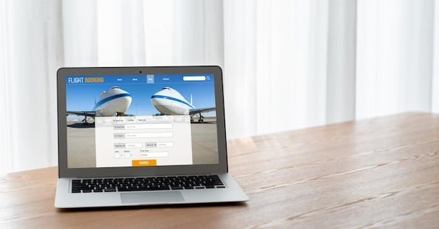 A close-up shot of a laptop screen displaying a travel booking website with a highlighted last-minute flight deal to a tropical destination. The focus is on the discounted price and the call-to-action button, emphasizing the ease of finding Last-Minute Travel Deals: How to Find Incredible Discounts on Spontaneous Trips online.