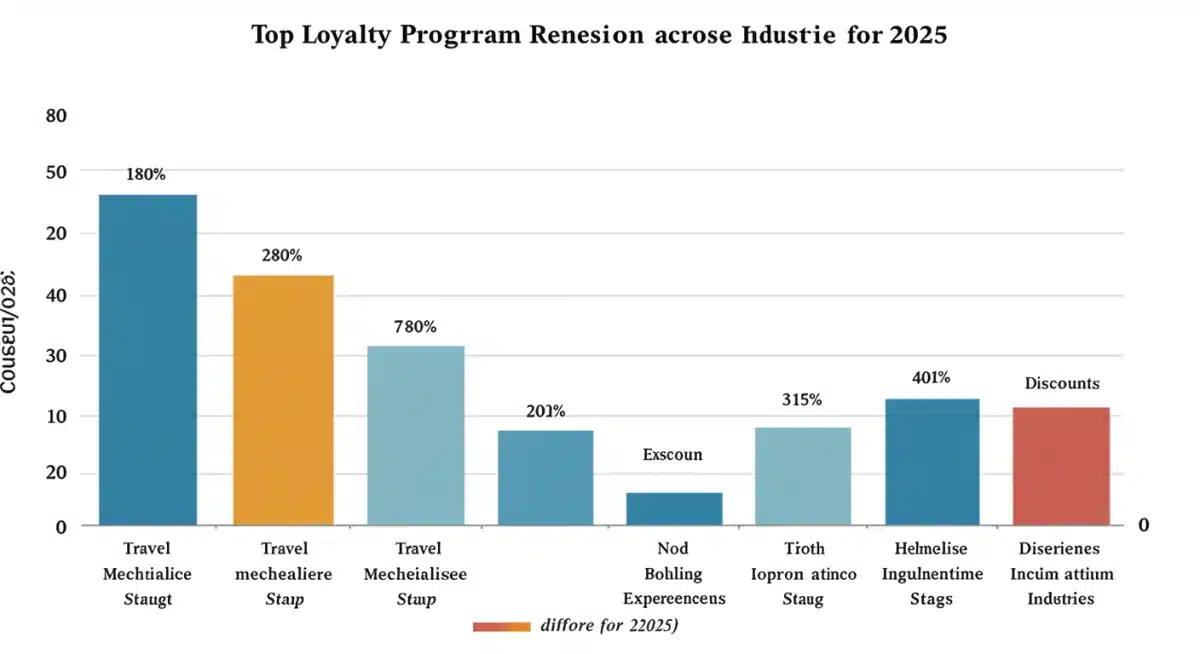 Comparison of top loyalty program redemption categories for 2025