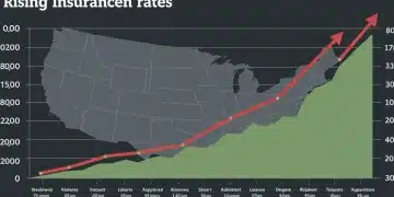 Infographic showing increasing travel insurance market penetration in the US for 2025, with data visualization.