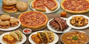 Diverse American dishes from coast to coast, a culinary journey