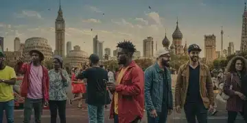 Diverse group exploring U.S. subcultures on a unique tour